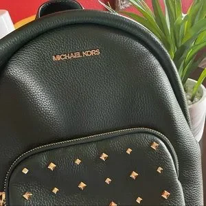 LIKE NEW. Authentic Michael Kors Studded Backpack Michael Kors Medium Abbey Pebbled Leather Studded Backpack  main image 2